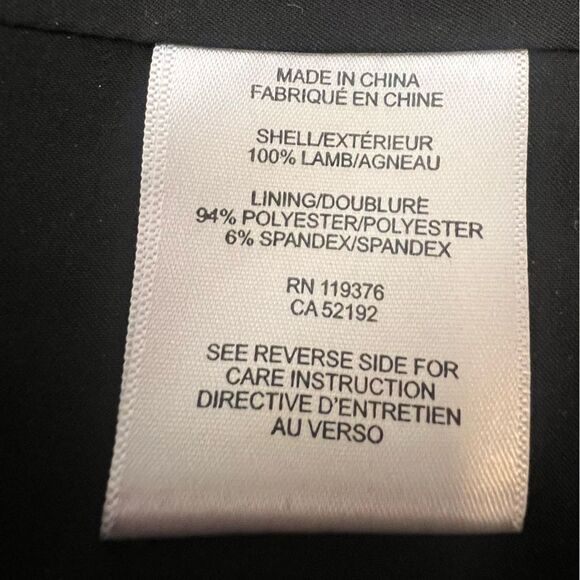 Helmut Lang Women's Suede Jacket Lamb Leather Black Asymmetric Zip - Picture 5 of 5